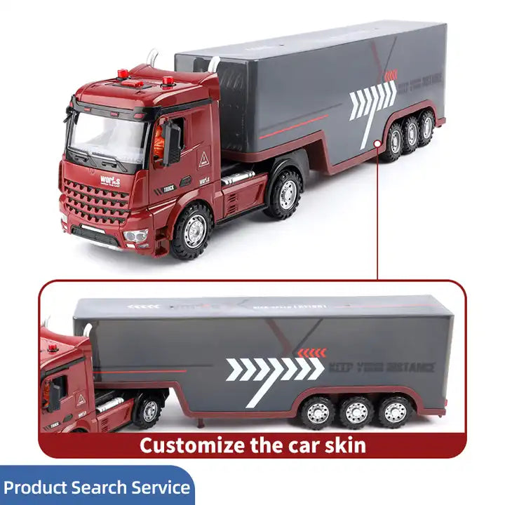 2.4G Remote Control Container Truck Toy - Tractor Trailer Truck