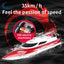 2.4GHz Waterproof RC Racing Boat - 35KM/H High-Speed Yacht Toy with Water Cooling System and Lights