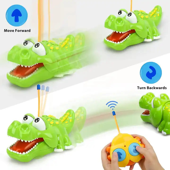 Crocodile RC Car Toy - Remote Control Alligator Toy with Light and Music for Toddlers