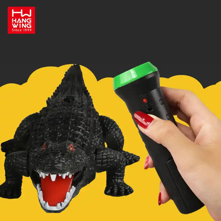 HW 3CH Radio Control Crocodile Toy - Infrared Remote Control Animal for Kids