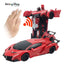 RC Deformation Car - 2-in-1 Transforming Robot Toy for Kids | Remote Control Vehicle with One Button Transformation