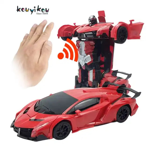 RC Deformation Car - 2-in-1 Transforming Robot Toy for Kids | Remote Control Vehicle with One Button Transformation