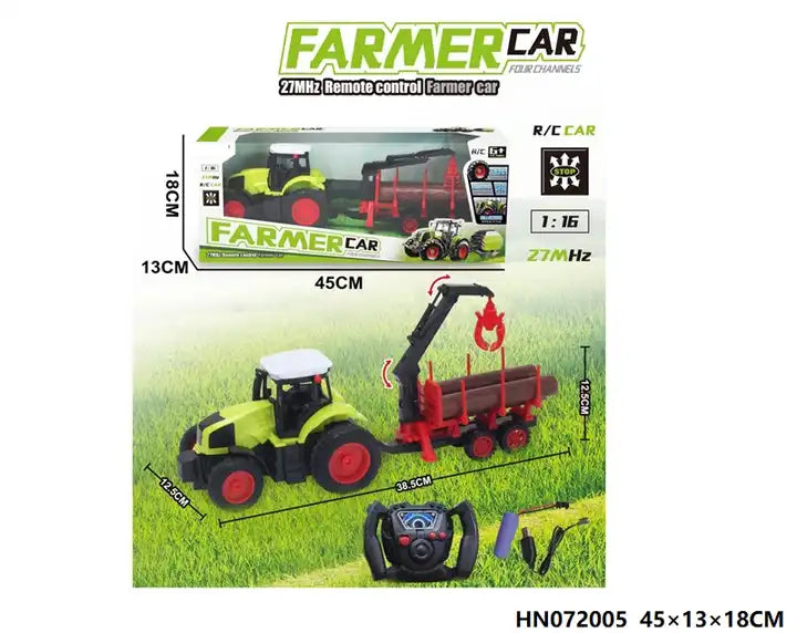 1:16 Scale Remote Control Farmer Tractor Toy Car