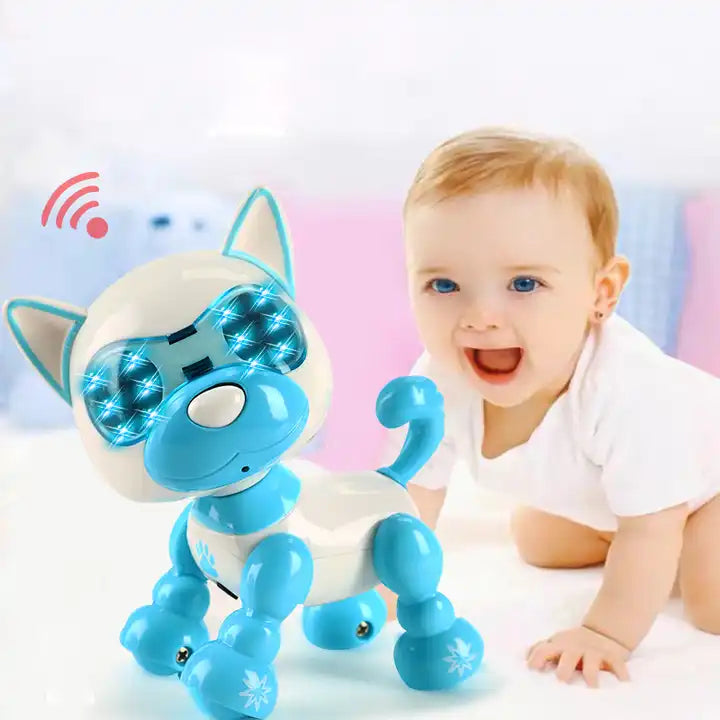 Zhorya Recording Talking Robot Dog | Interactive Pet Toy | Touch-Induction Intelligent Electronic Sounding Pet for Kids 4 pcs