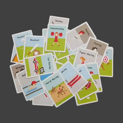 Preschool Early Education English Word Flash Cards - Baby Cognitive Vocabulary Learning Cards