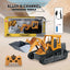 2.4G 6-Channel Metal RC Bulldozer - Construction Vehicle with Lights and Sound