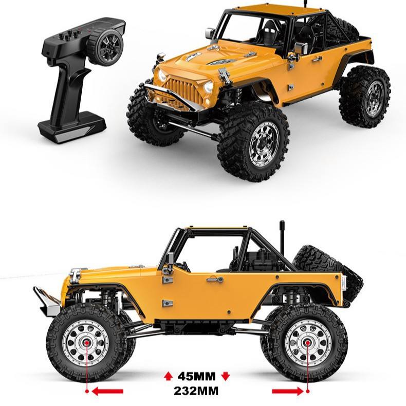 MJX H12Y+ 1/12 2.4G 4CH RC Crawler Truck Brushless Electric Rock Crawler - Ready-to-Go, Adjustable Silver