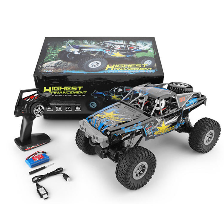 1/10 Scale 4X4 Off-Road Electric RC Crawler Truck – 2.4G Climbing Remote Control Car for Boys