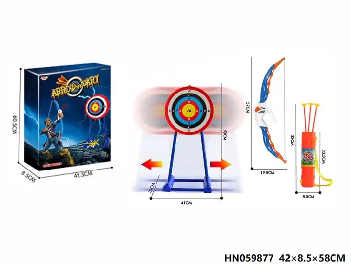 Bow and Arrow Set for Kids | Automatic Moving Target Archery Set | Outdoor Toys