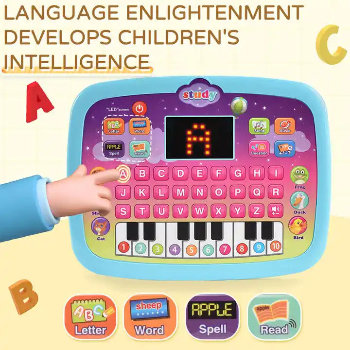 Baby Intelligent Educational Computer ? LED Tablet Smart Toys | Laptop Learning Machine Gifts for Kids