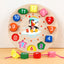 Multiple Styles Geometry Shape Puzzle Toy | Cognitive Wooden Building Blocks & Bead Winding Educational Toy for Kids