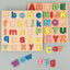 Wooden Alphabet Number 3D Learning Puzzle - DIY Montessori Early Educational Activity Boards Games for Kids, Boys & Girls