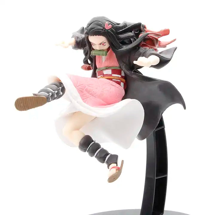 Kawaii Jumped Kamado Nezuko PVC Anime Action Figure Demon Slayer Kimetsu no Yaiba as decoration gift