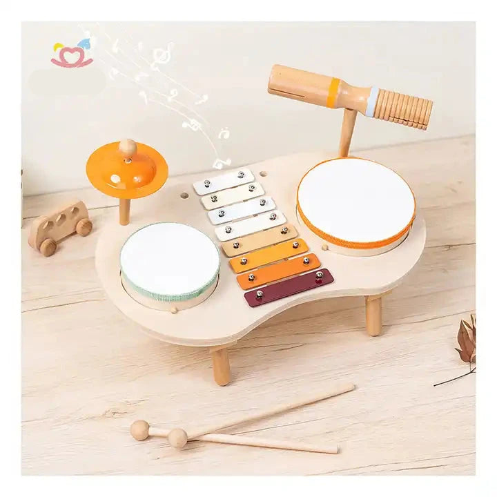 Kids Drum Set for Toddlers | Montessori-Inspired Educational Musical Instruments for Preschoolers