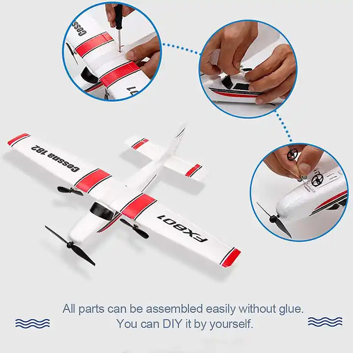 WLtoys F949S Electric 2.4G 3CH Cessna 182 Micro RTF Remote Control Glider