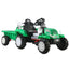 12V Kids Electric Tractor Ride-On Car with 6 Wheels - Big Construction Vehicle Toy