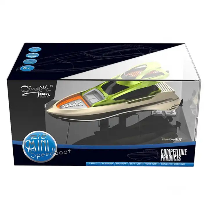 5-Channel High-Speed RC Racing Boat - 2.4G Wireless Control Mini Speedboat for Beginners