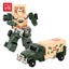 RGB1 Boys Toy Transforming Robot - Military Team Vehicle Fighting Robots - ABS Deformation Toy for Kids