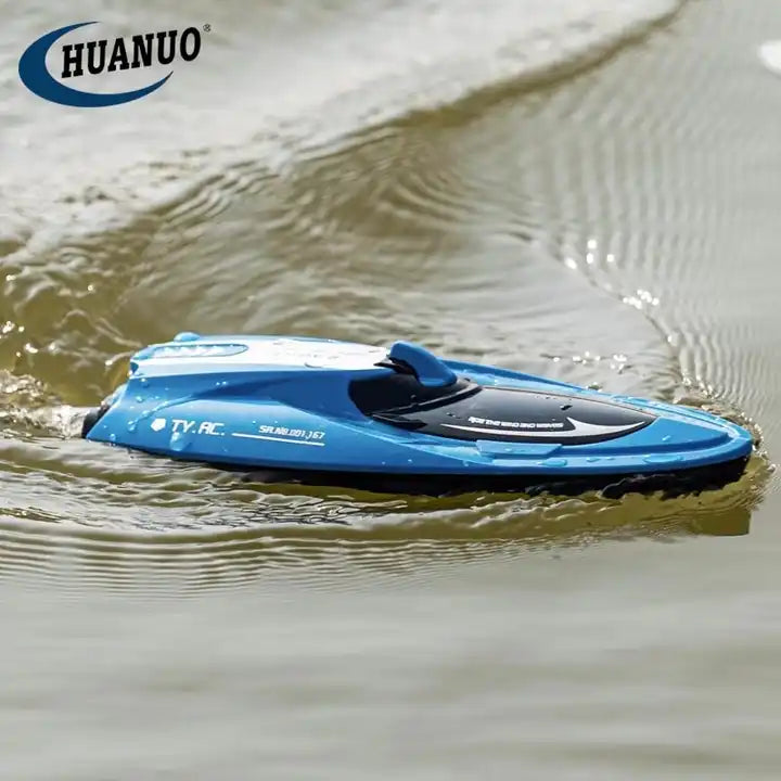 2.4GHz RC Racing Boat - High-Speed 10KM/H Waterproof Yacht Toy for Kids