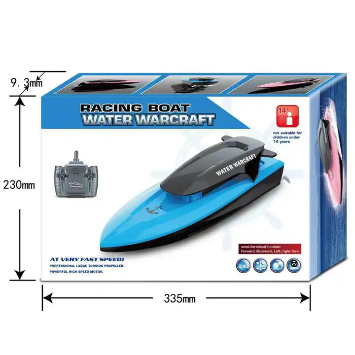 Mini High-Speed RC Boat – 2.4G Remote Control Ship for Kids