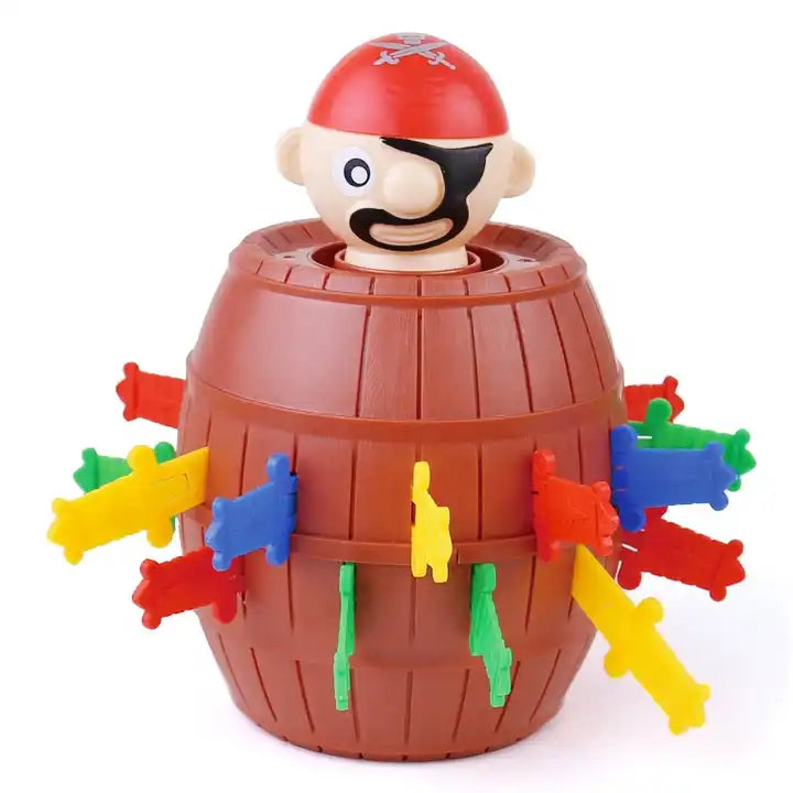 Pirate Barrel Game - Funny Pirate Novelty Toy Bucket | Lucky Stab Toys Game Gift for Kids