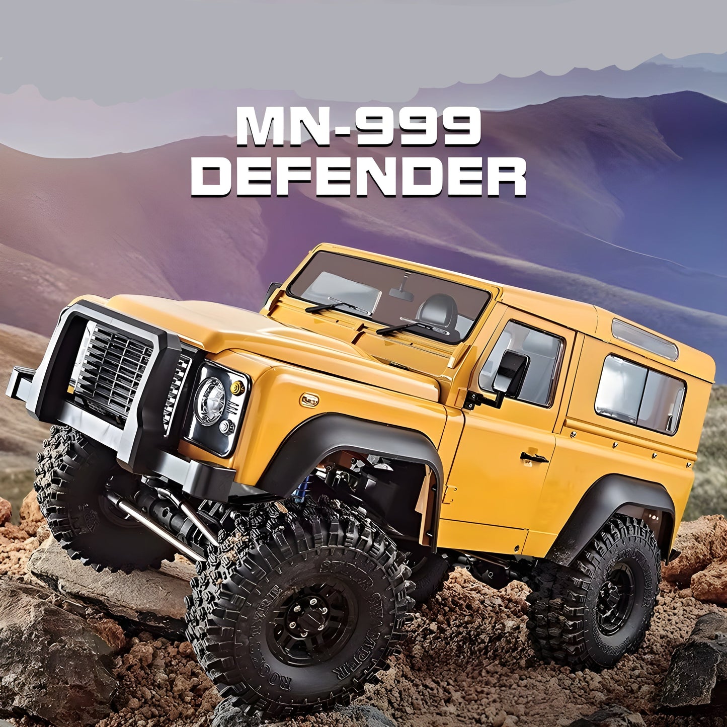 MN Models MN-999 1/12 Scale Land Rover RC Car - 4WD Off-Road Climbing Truck with Brushless Motor & 2.4G High-Speed Remote Control