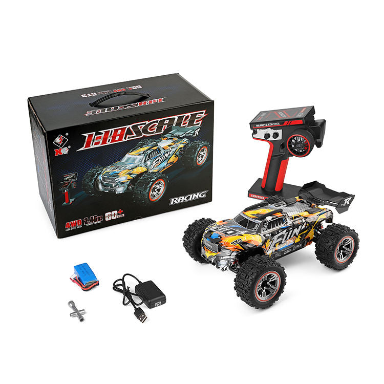 High-Speed 60KM/H Brushless RC Car – 2.4G 4WD 1:18 Scale Off-Road Racing Remote Control Truck