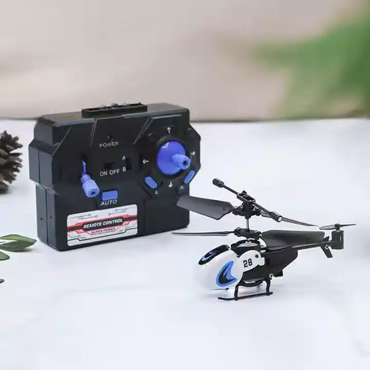 3.5 Channel Remote Control Metal Helicopter - Flying Drone with Built-in Gyroscope Metal Aircraft Model