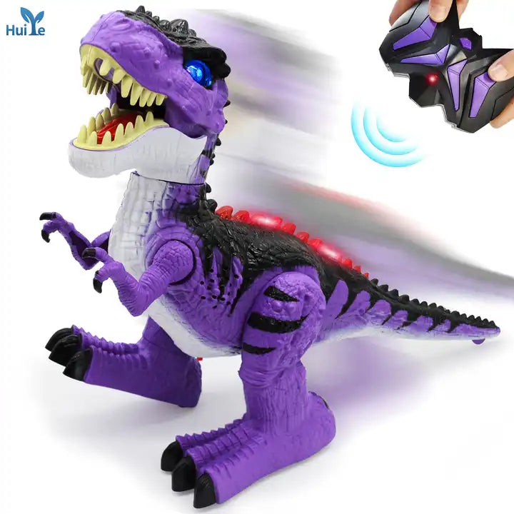 2.4G Remote Control Dinosaur - 360-Degree Rotation Stunt RC Dino for Kids