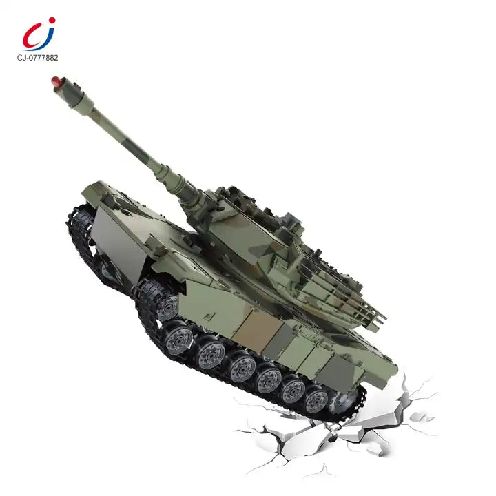 Infrared Battle RC Tank - 2.4G Remote Control Military Toy with Sound and Light Effects for Kids