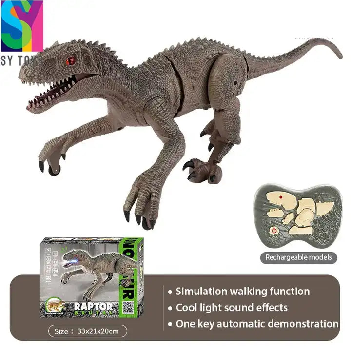 SY 2.4G Remote Control Jurassic World Raptor - Electric Walking Dinosaur Model