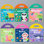 Portable Jelly Sticker Book for Kids Ages 3-4 ? Montessori-Inspired Quiet Book with Animal Stickers, Educational Travel Toy for Toddlers, Preschool Learning Activities Gift