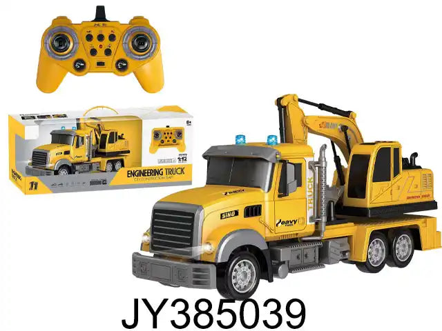 1/12 Scale RC Cement Mixer Truck - 11 Channels Remote Control Construction Toy