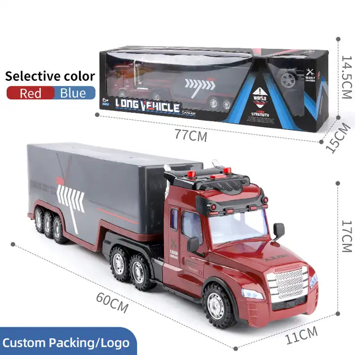 2.4G Remote Control Container Truck Model - Engineering Vehicle Toy