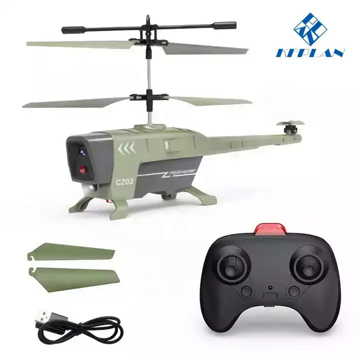 Remote Control RC Helicopter CZ02 Dron - 2.5CH Obstcle Avoidance Black Hornet RC Aircraft Drone Toy (Colour May Vary)