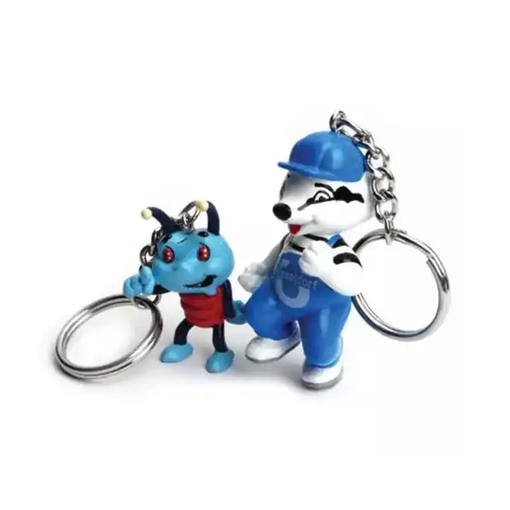 Design Plastic Keychains Toy | Anime 3D PVC Action Figure Cartoon Keychains for Promotional Gifts