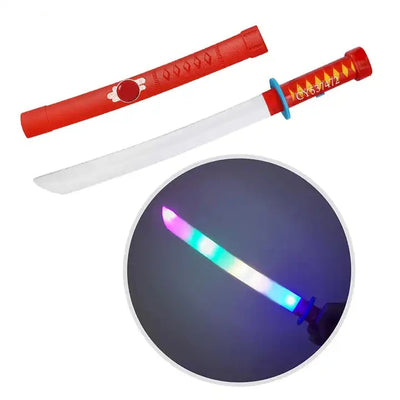 Light-Up Mini Toy Katana ?? Flashing LED Sword with Sound for Boys