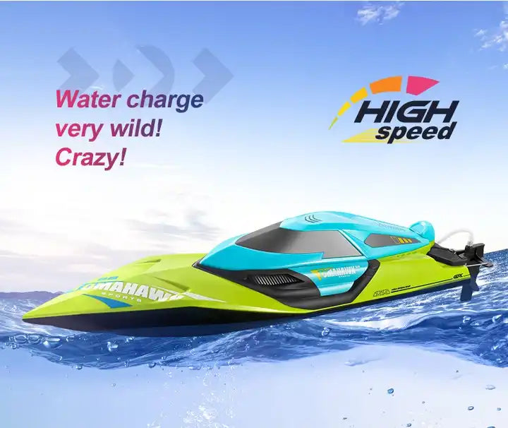 High-Quality S2 Remote Control Boat – 70km/h High-Speed Racing Speedboat