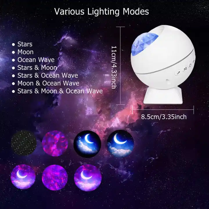 Star and Moon LED Night Light Projector for Baby Kids Gifts