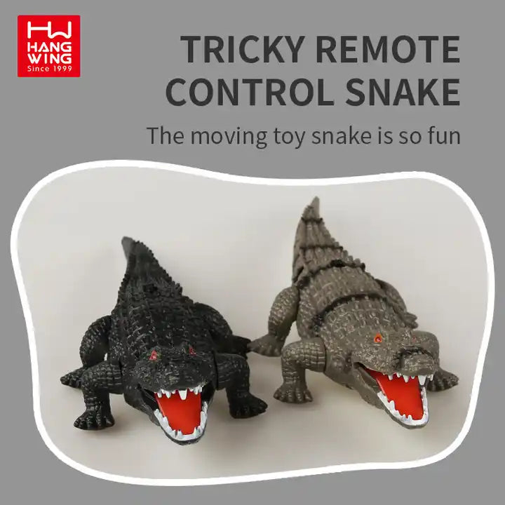 HW 3CH Radio Control Crocodile Toy - Infrared Remote Control Animal for Kids