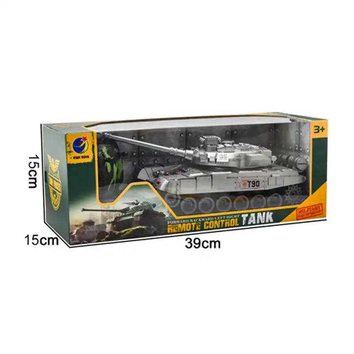 1:24 Scale 5CH Remote Control Tank - Toy with Light and Sound