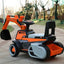 Samtoy Plastic 4 Wheels Sliding Scooter Swing Tractor - Kids Toy Car Ride-On Excavator for Children