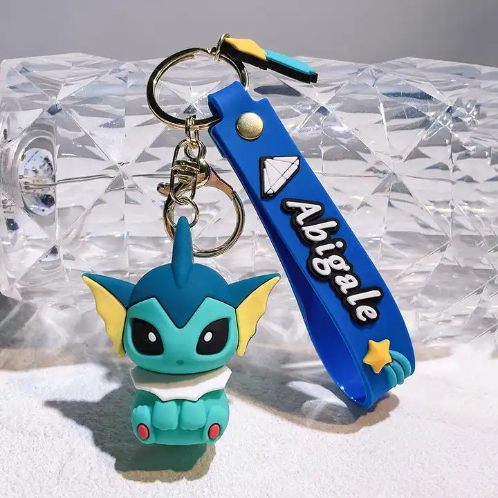 Anime Figure Keychain | Cute Pet Eevee Evolution Series | Gifts for Kids – Leafeon, Sylveon, Flareon, Umbreon, Vaporeon, Espeon, Glaceon, Jolteon