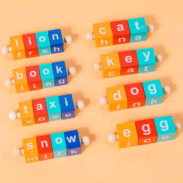 2024 New Children Word Memorization - Cognitive Flash Card Montessori Learning English Spell Educational Toys