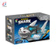 Kids Electric Robot Shark Toy with Tail Movement, Lights, and Music - Battery-Powered Universal Wheel Design