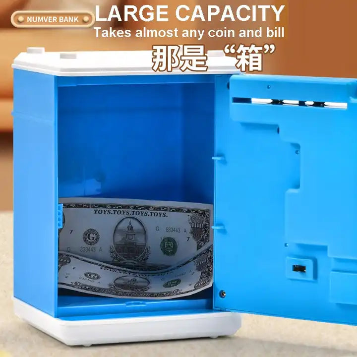 Kids Safe Password Unlock Piggy Bank Toy | Digital Electronic ATM Cash Coin Saving Box