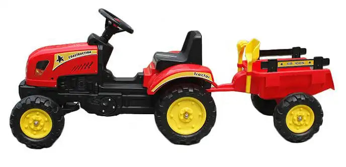 Tractor with Trailer for Children - Safe and Fun Ride-On Toy