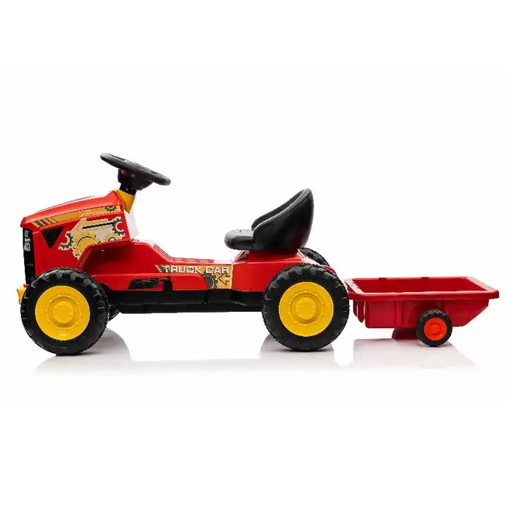 Kids Ride-On Pedal Car - Plastic Electric Tractor Suitable for Ages 3+