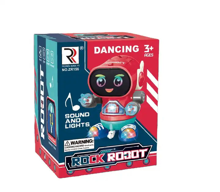 Multi-Color Battery Operated Electric Walking Robot Toy | Rotation Arm Swing with Light and Sound Effects