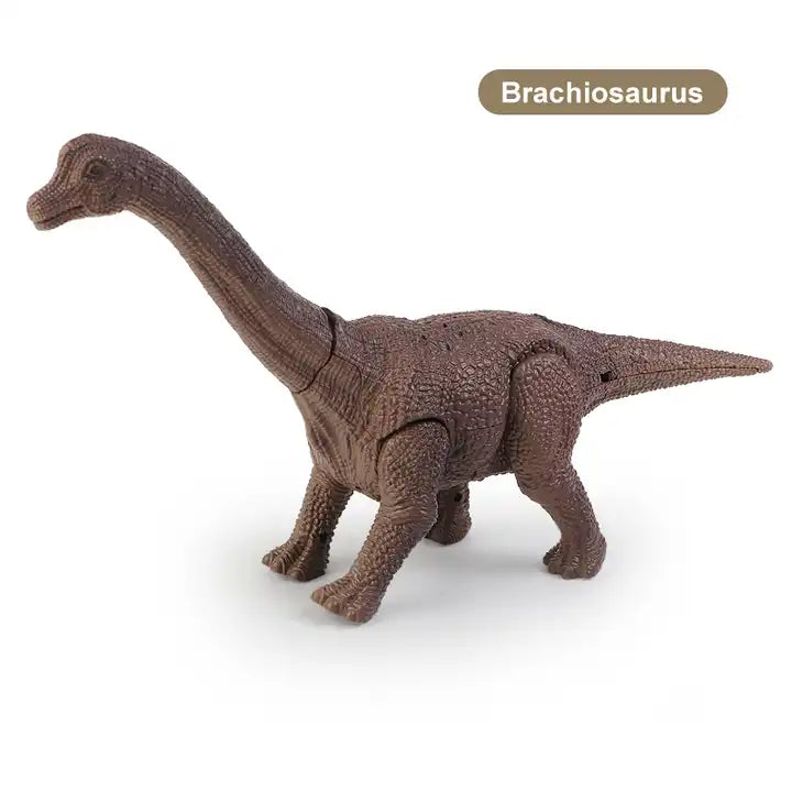 RC Dinosaur Toy Set - Walking and Roaring Tyrannosaurus Rex, Brachiosaurus, Ankylosaurus, and Triceratops Remote Control Animals for Kids Ages 6-12 Years